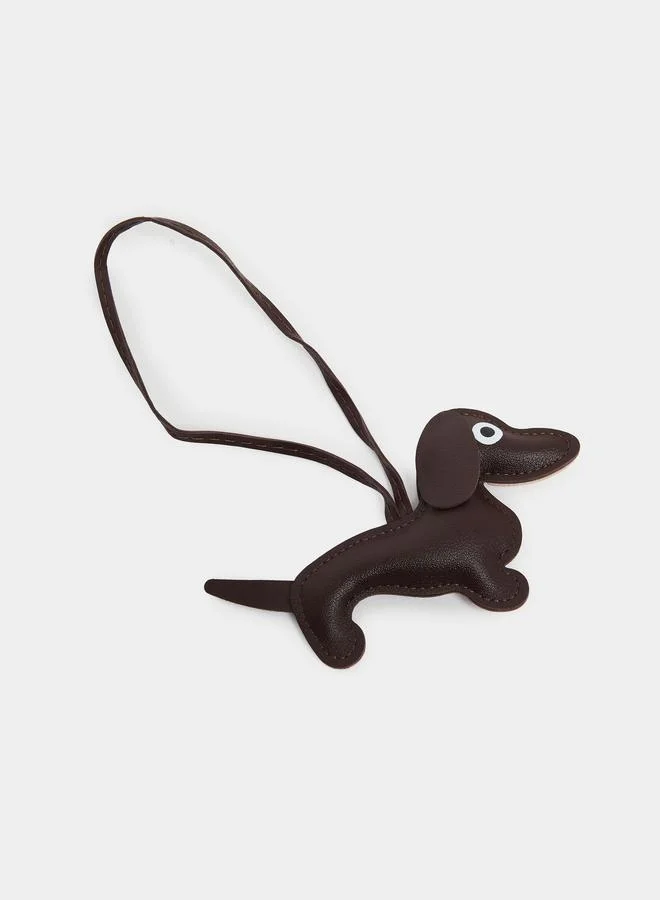 ستايلي Brown Dog Bag Charm